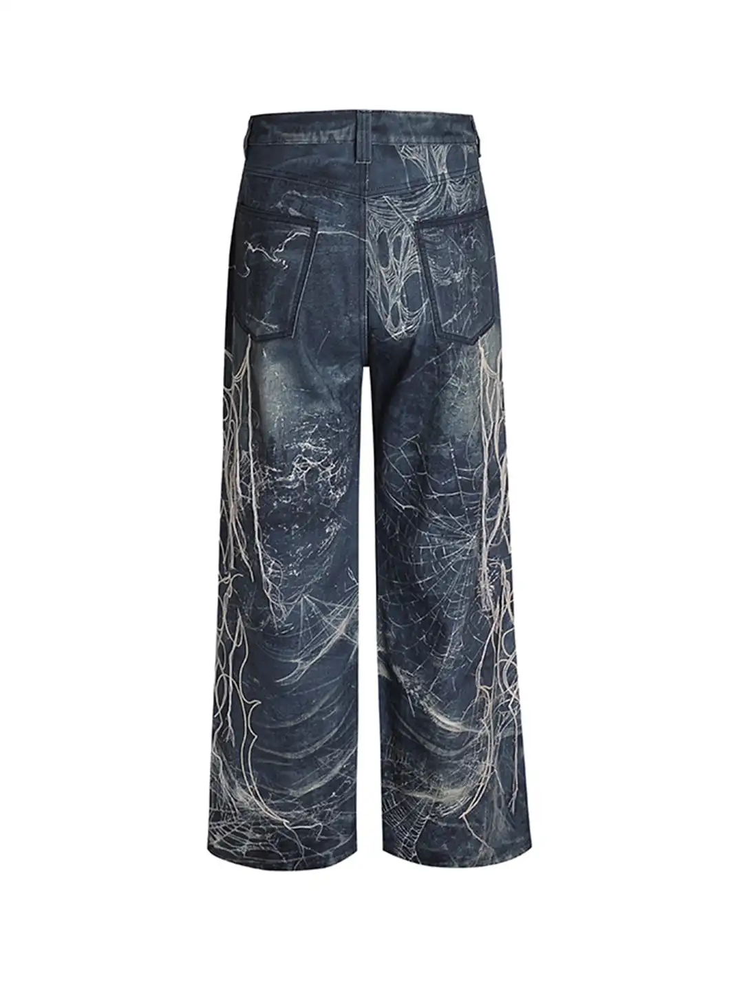 DND4DES | Distressed Web Embroidered Jeans