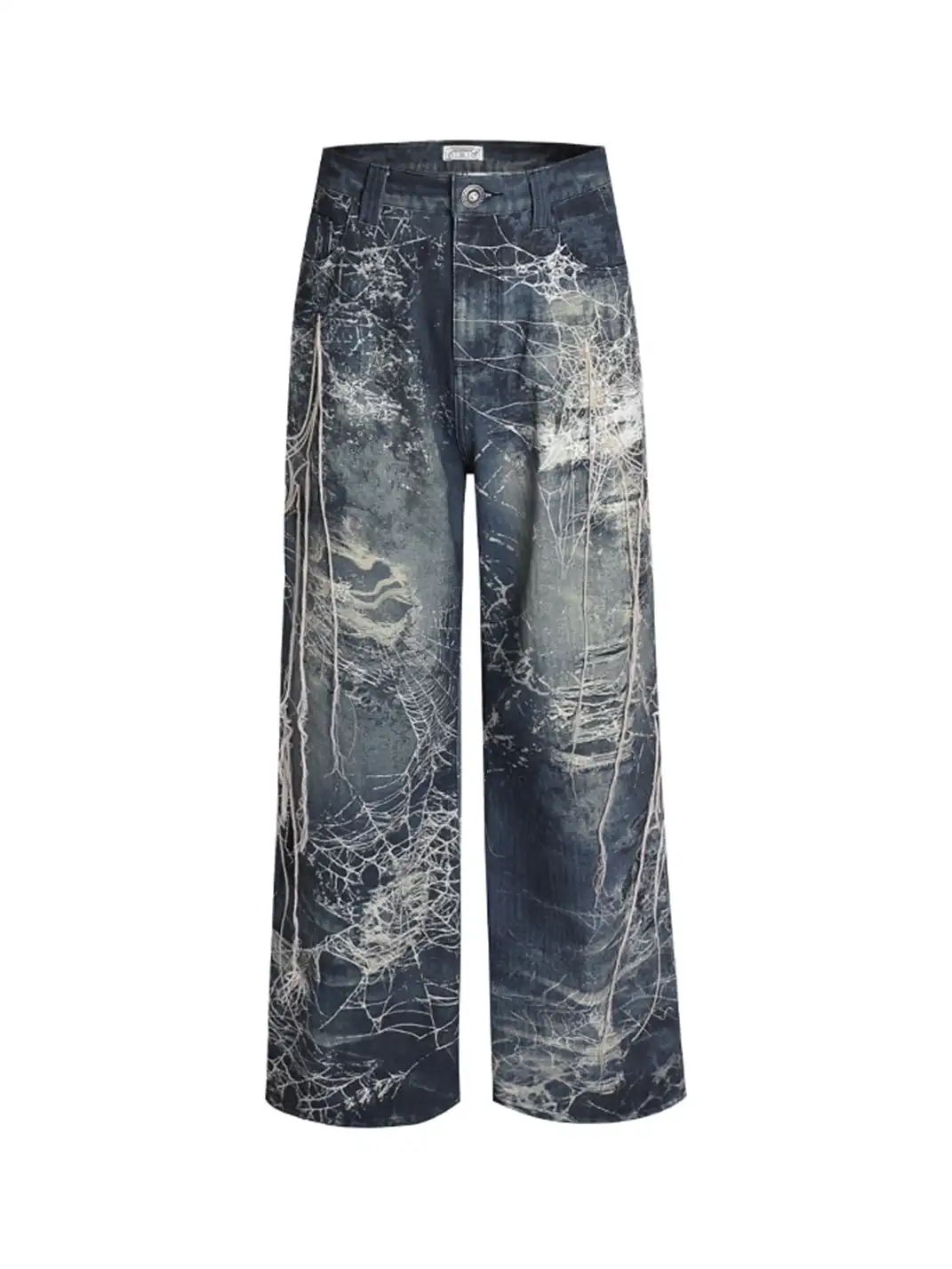 DND4DES | Distressed Web Embroidered Jeans