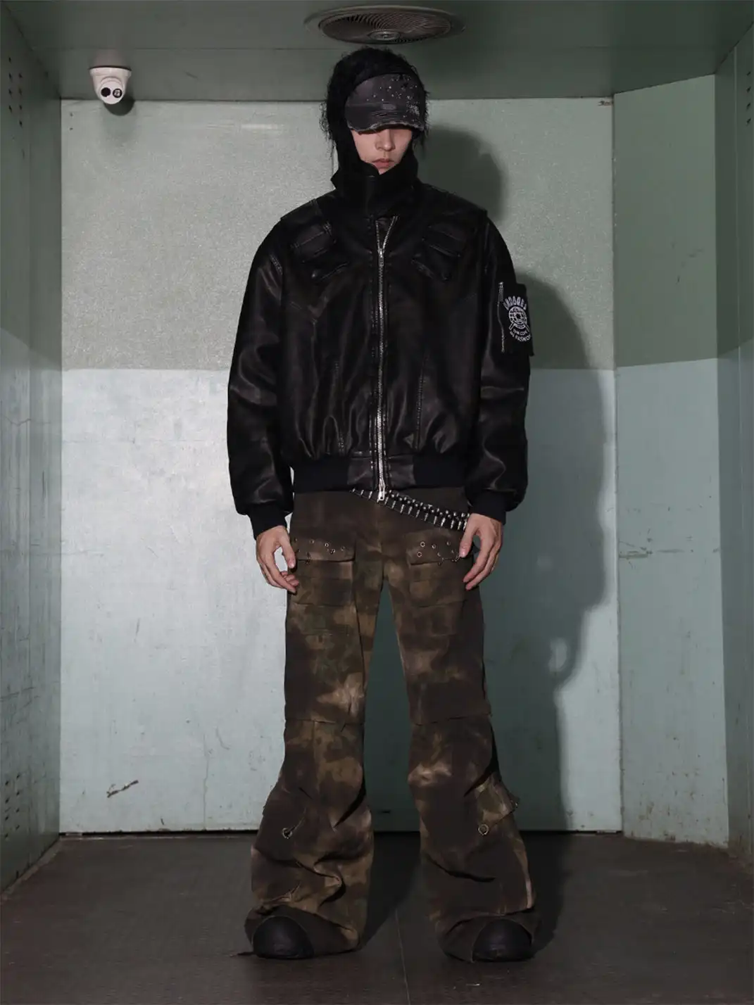 DND4DES | Washed Camo Flared Cargo Pants