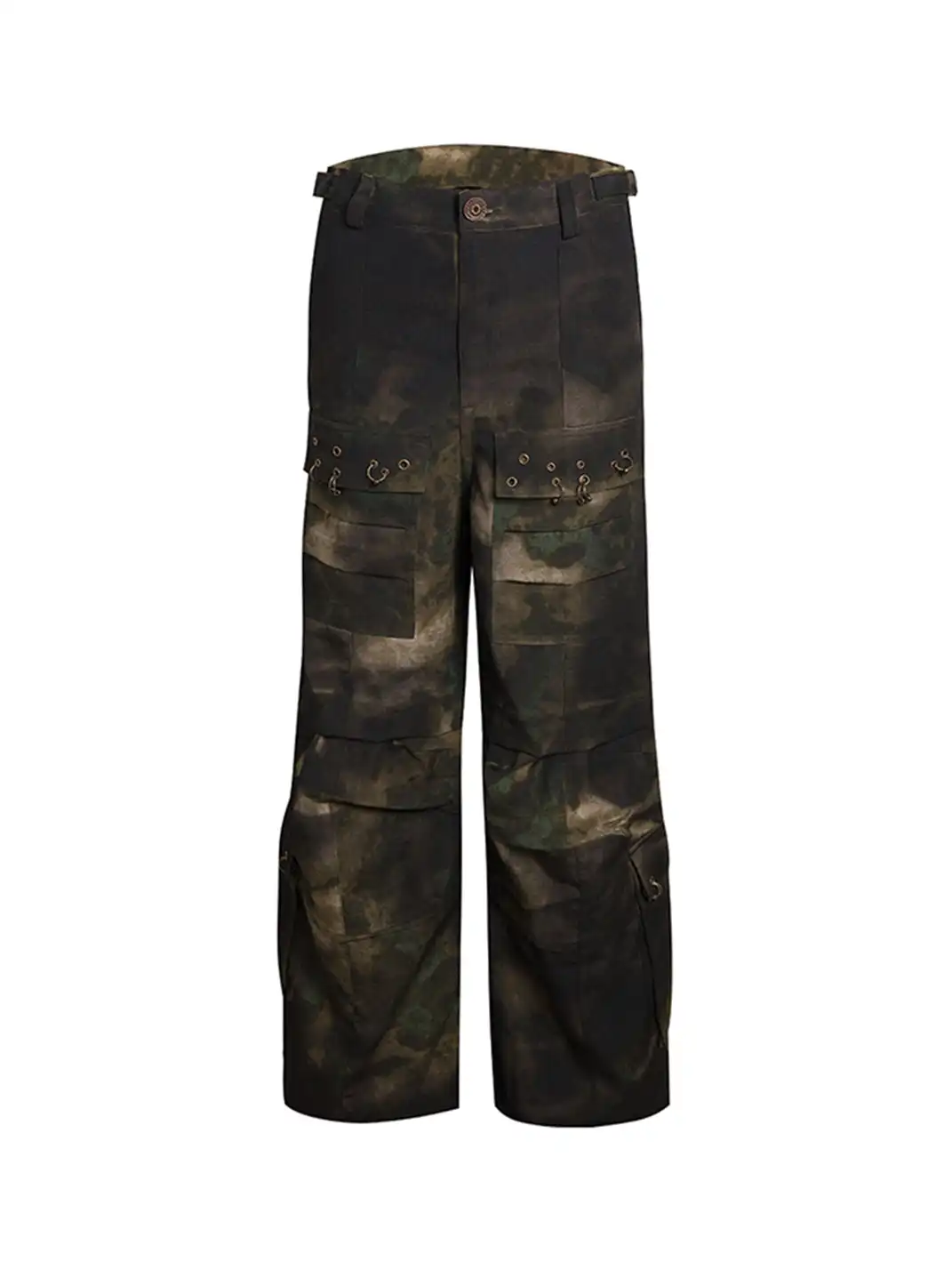 DND4DES | Washed Camo Flared Cargo Pants