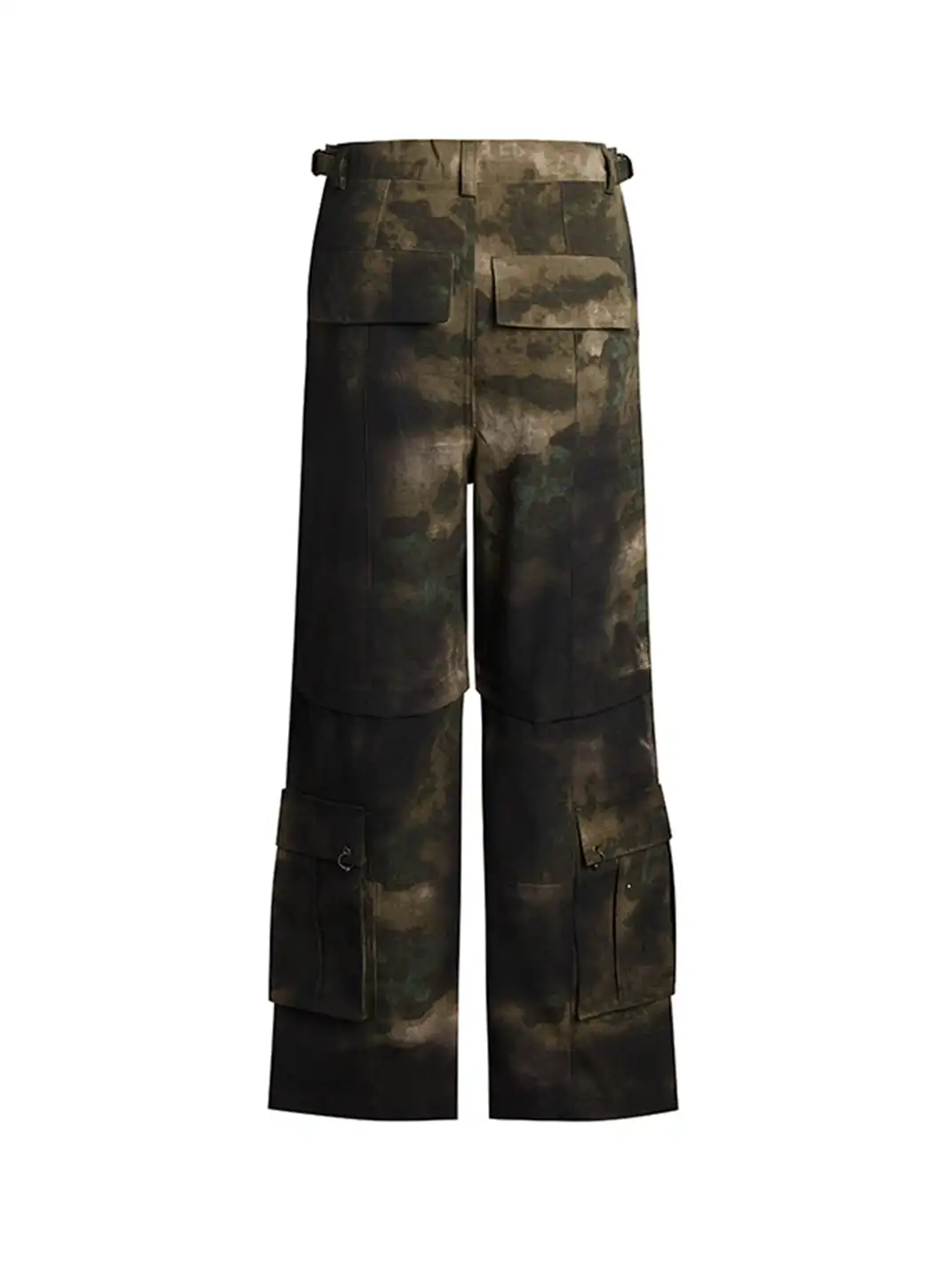DND4DES | Washed Camo Flared Cargo Pants