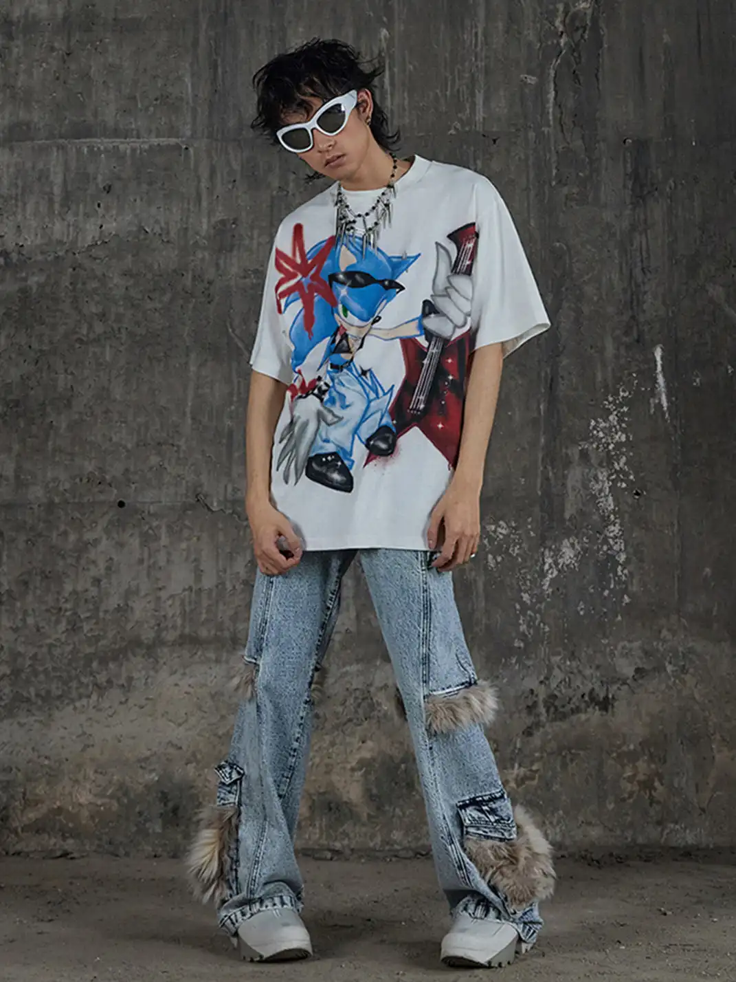 DND4DES | Cartoon Sonic Graphic T-Shirt