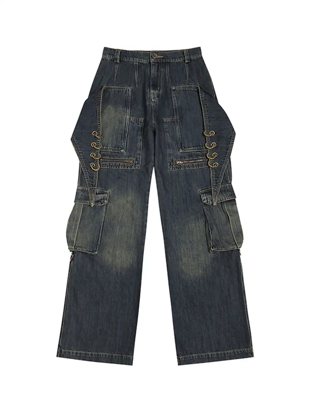 DND4DES | Black Straight Cut Printed Jeans