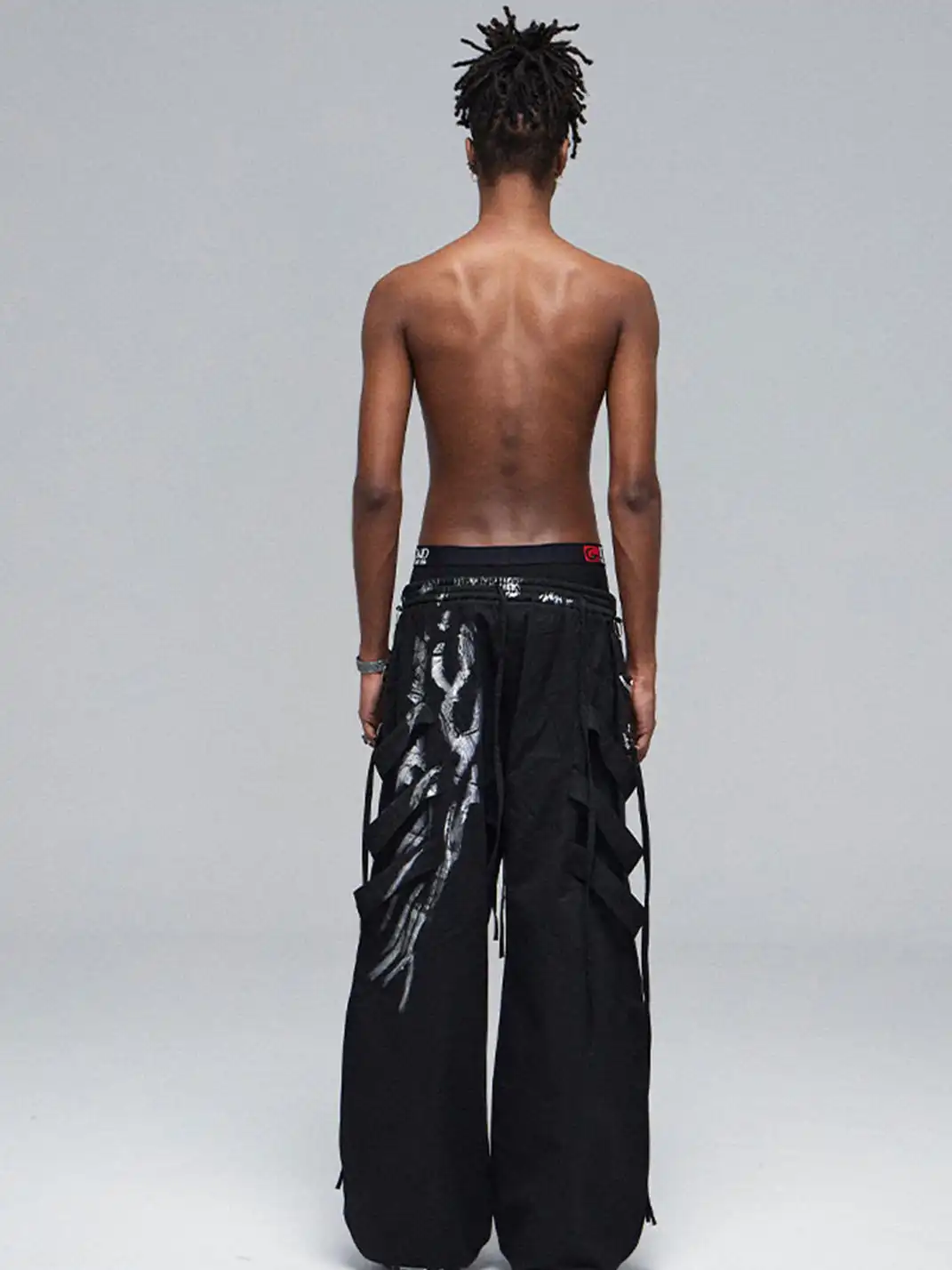 DND4DES | Silver Strap Drawstring Cargo Pants