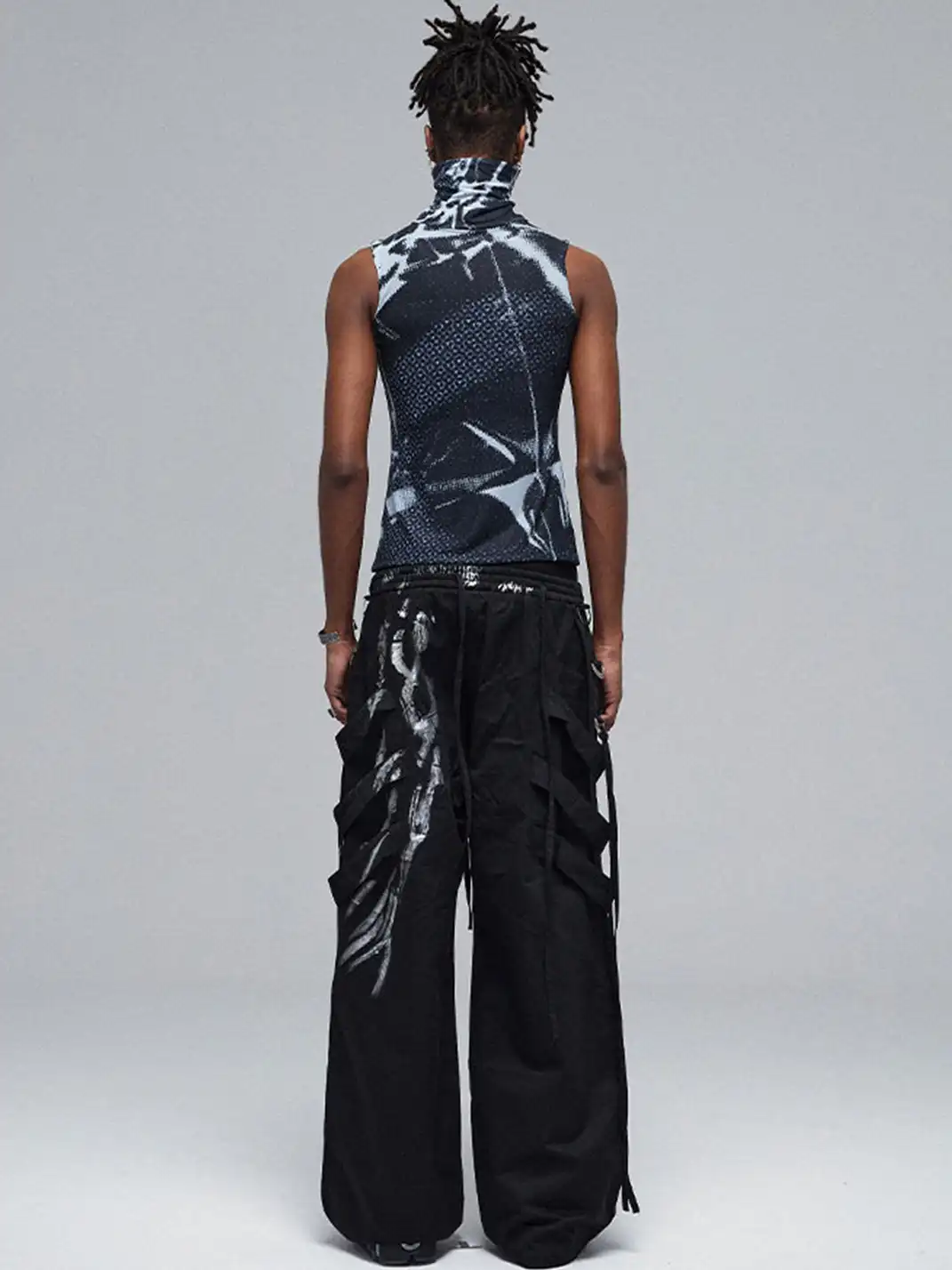 DND4DES | Silver Strap Drawstring Cargo Pants