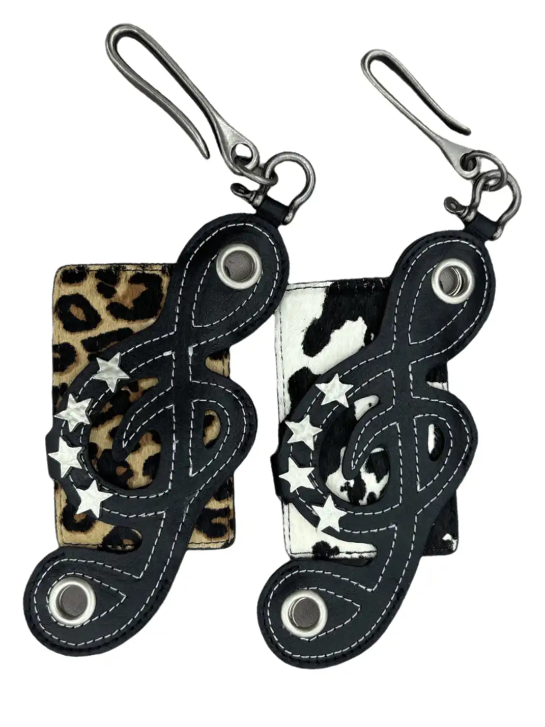 DND4DES | Leopard Cowprint Keychain Wallet