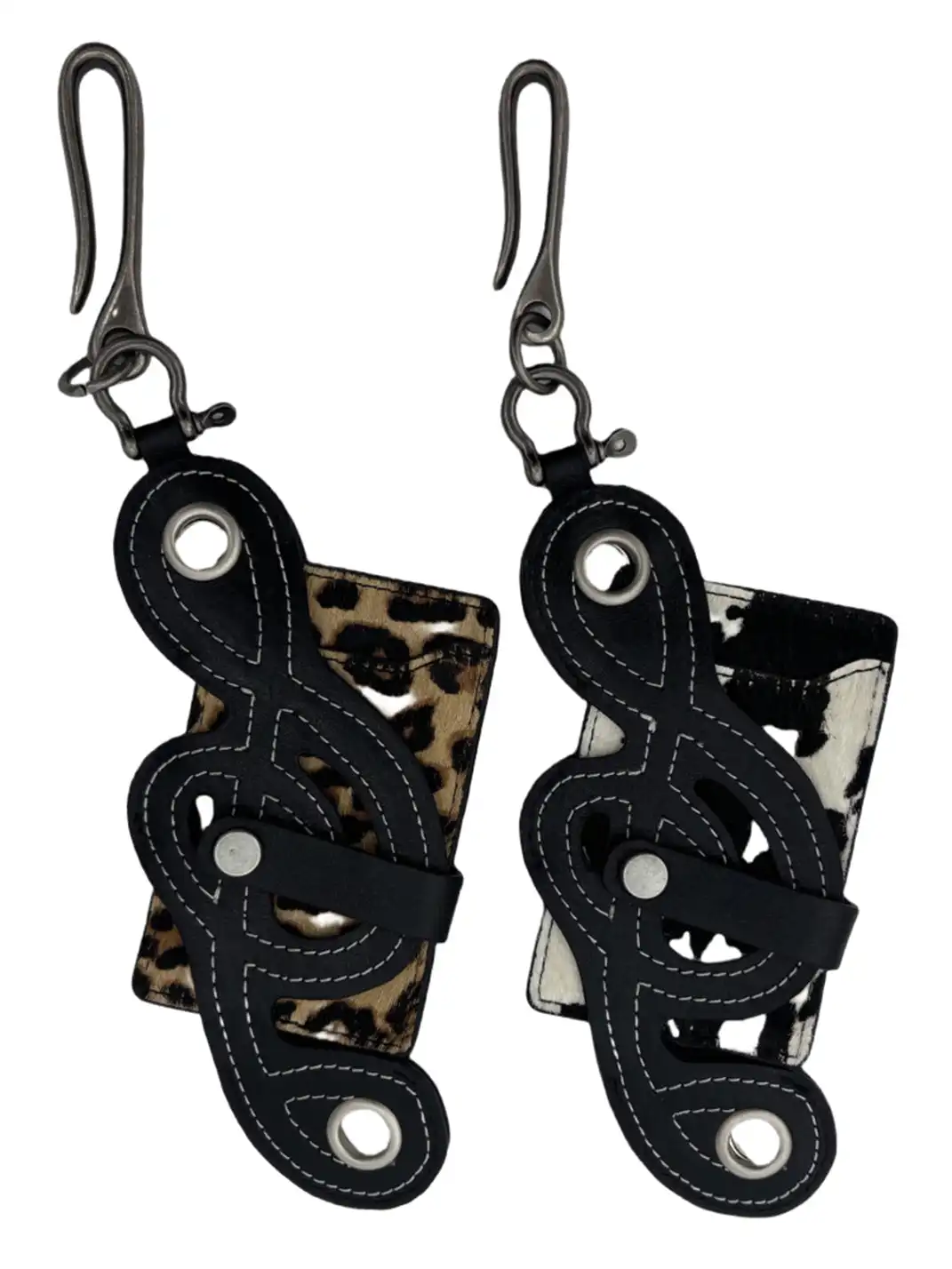 DND4DES | Leopard Cowprint Keychain Wallet