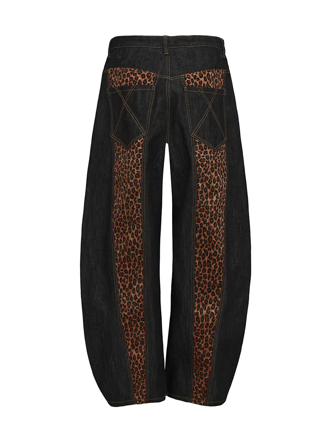 DND4DES | Cross Leopard Patch Baggy Jeans
