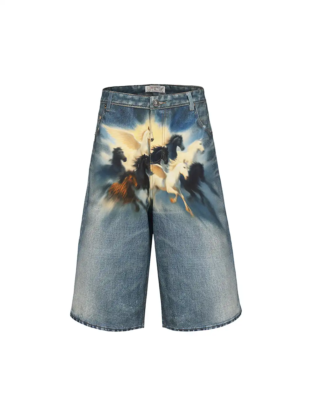 DND4DES | Oil Painting Horse Print Shorts