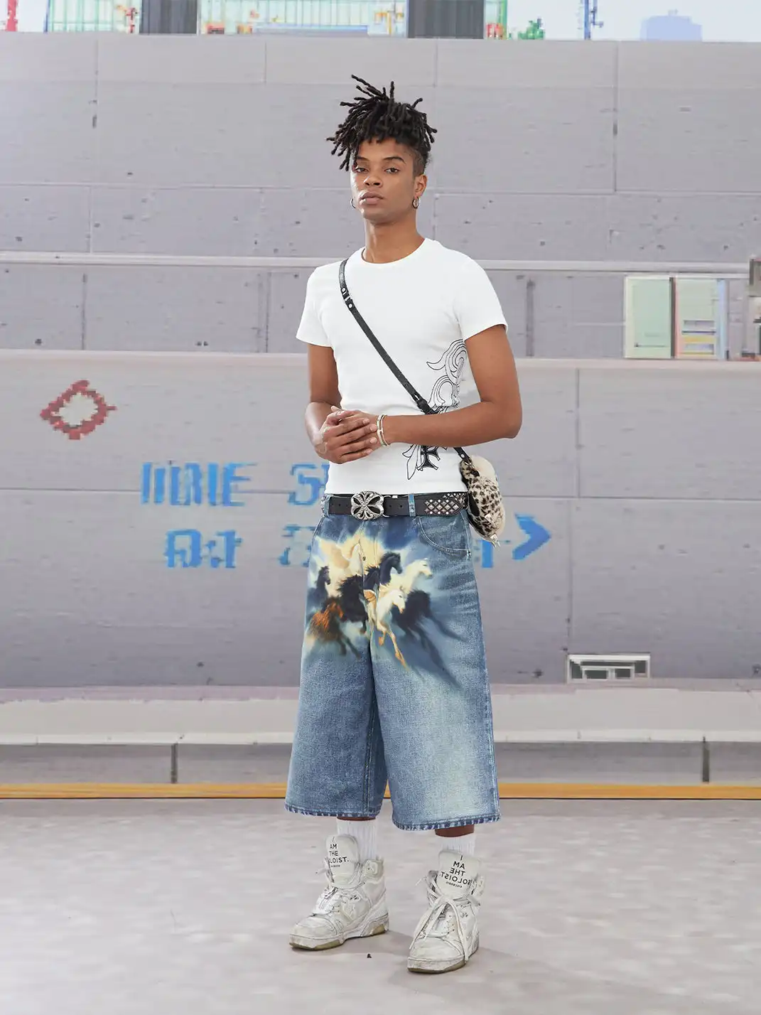 DND4DES | Oil Painting Horse Print Shorts
