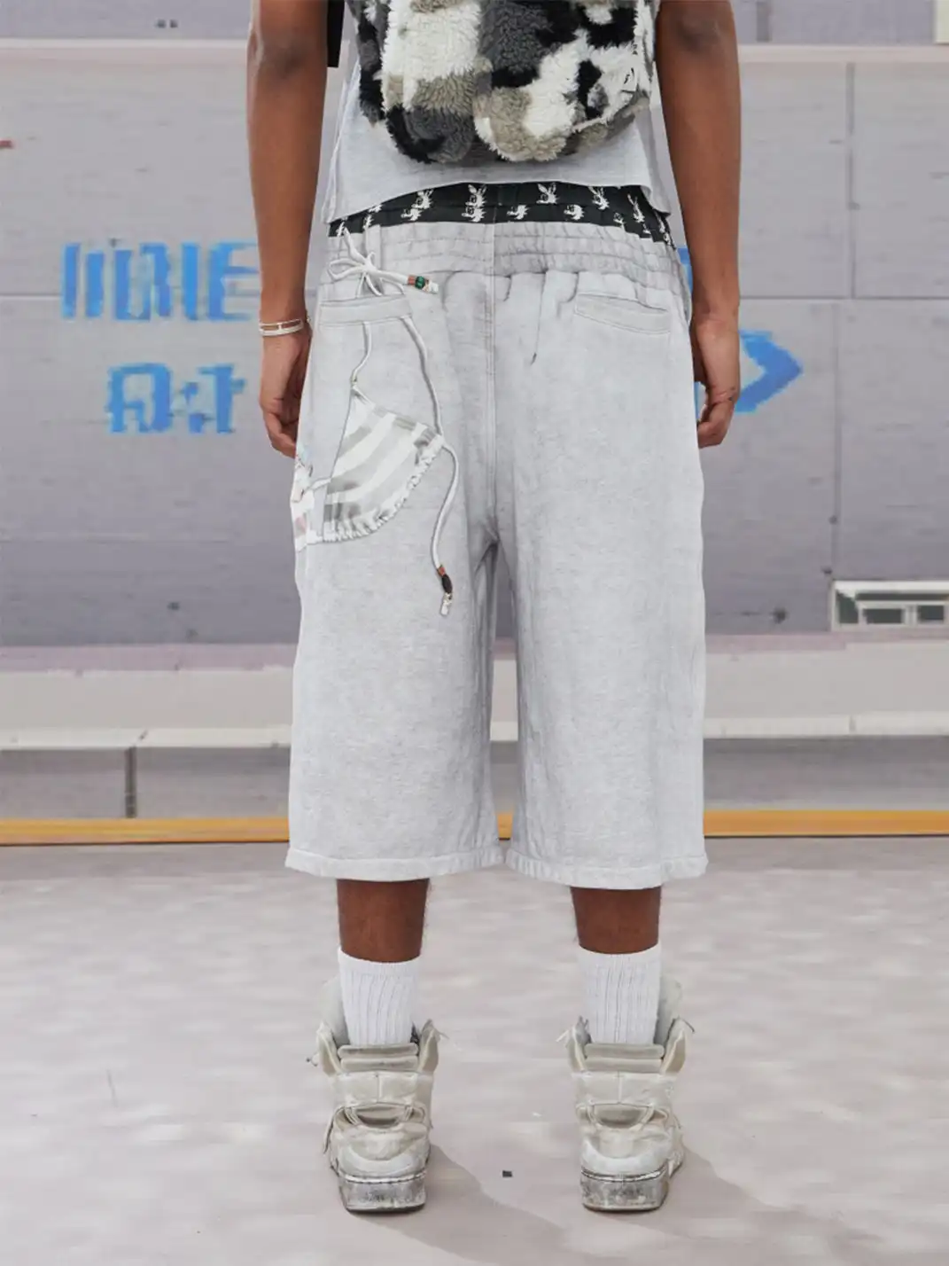 DND4DES | Cartoon Bikini Print Sweat Shorts