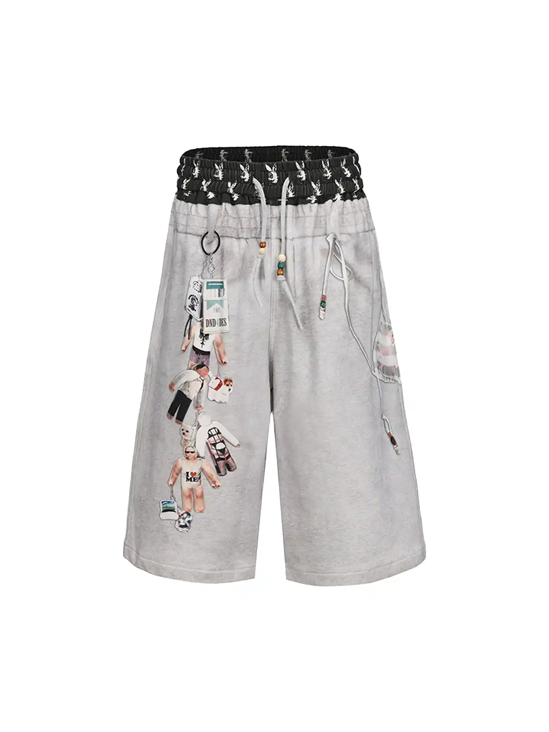 DND4DES | Cartoon Bikini Print Sweat Shorts