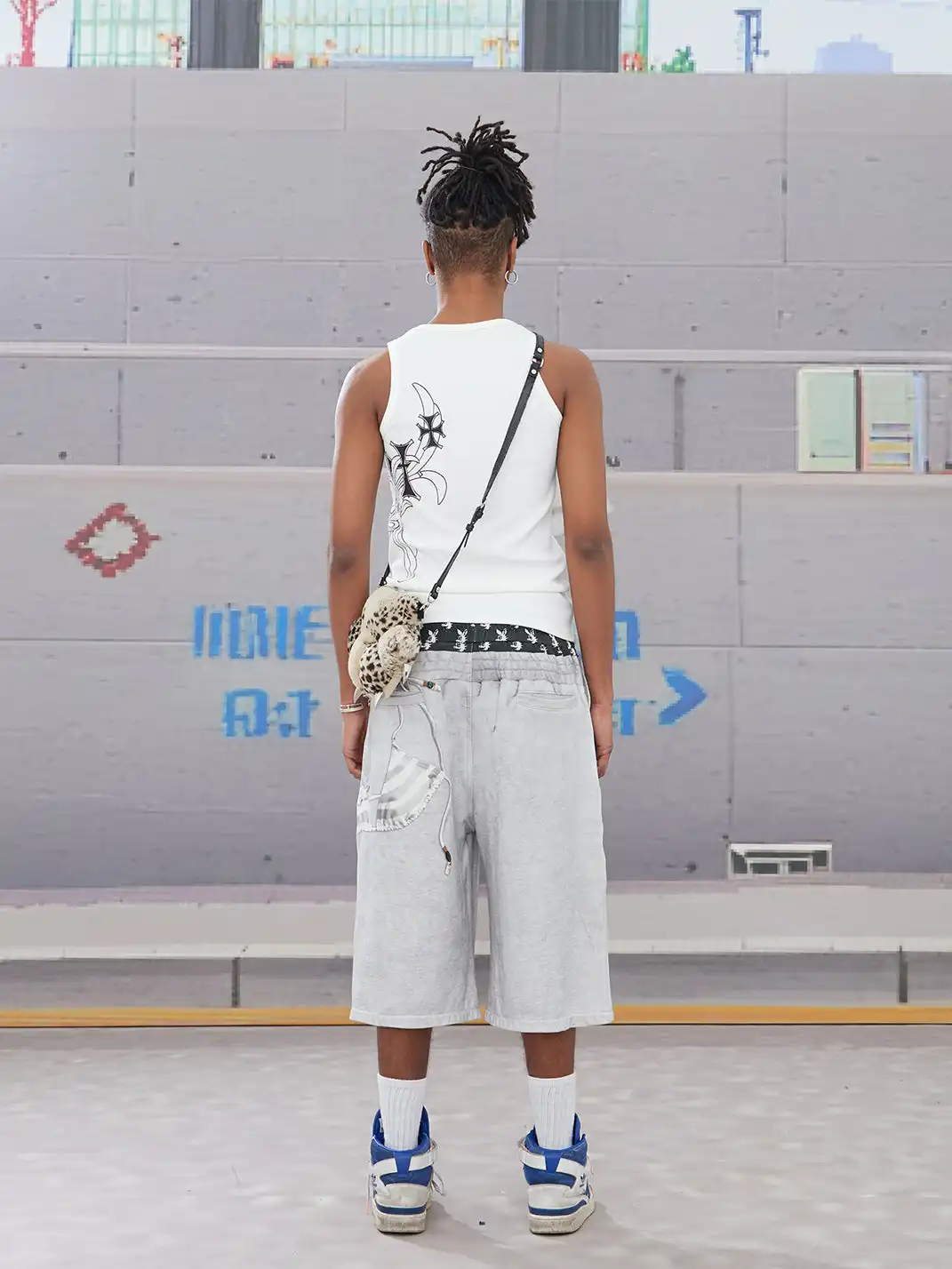 DND4DES | Cartoon Bikini Print Sweat Shorts