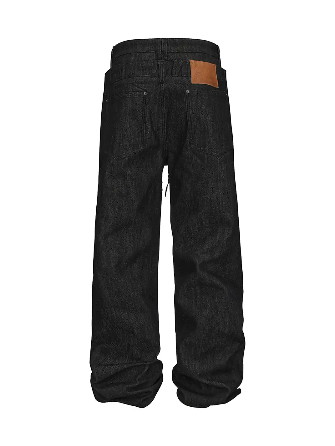 DND4DES | Zipper Drawstring Flare Denim Pants