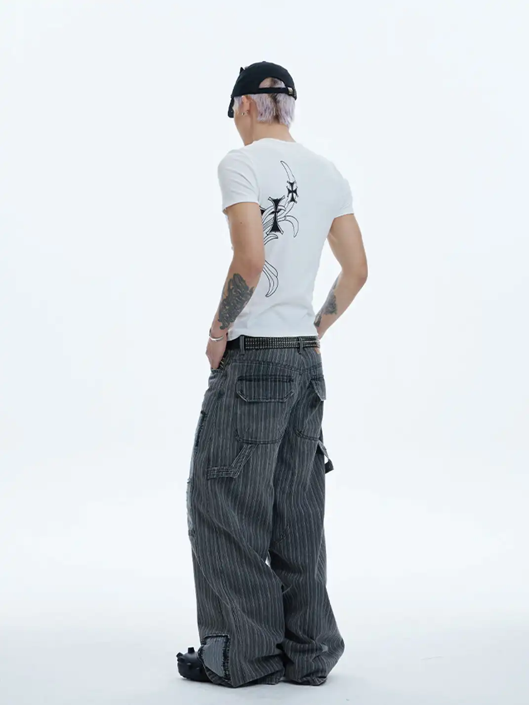 DND4DES | Vintage Patchwork Striped Boro Pants