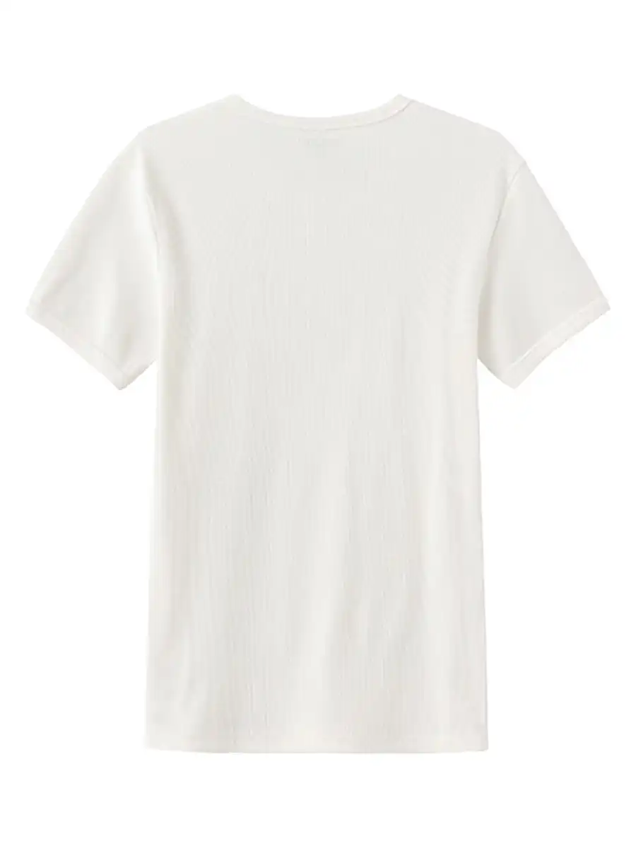 DND4DES | Tight Ribbed Basic Stretch T-Shirt - 4