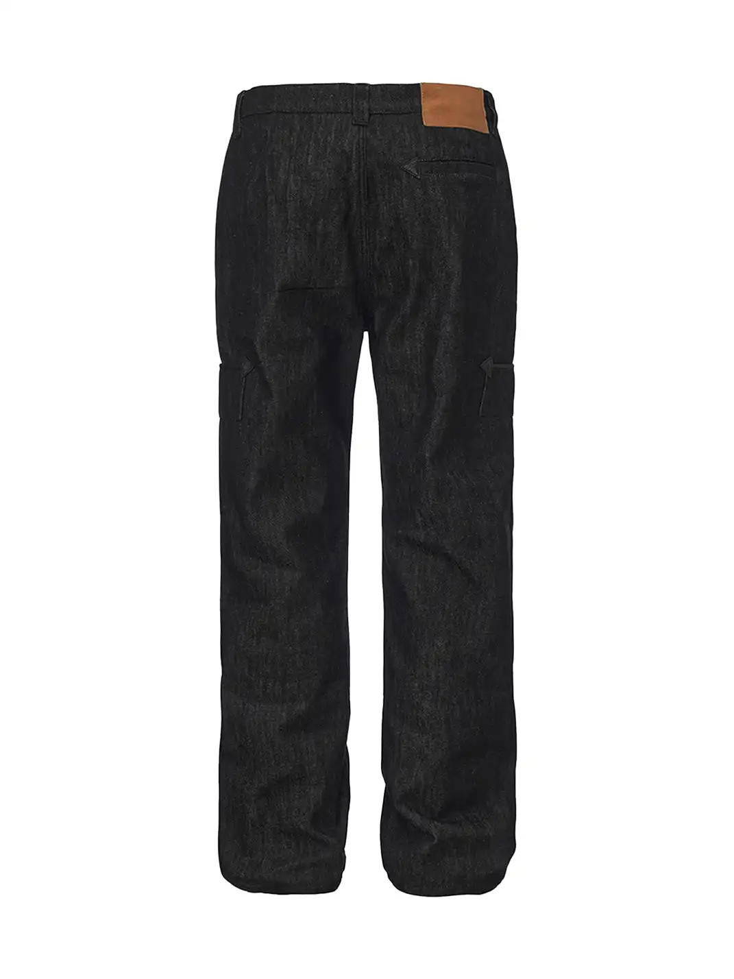 DND4DES | Double Zipper Leather Patch Flare Jeans