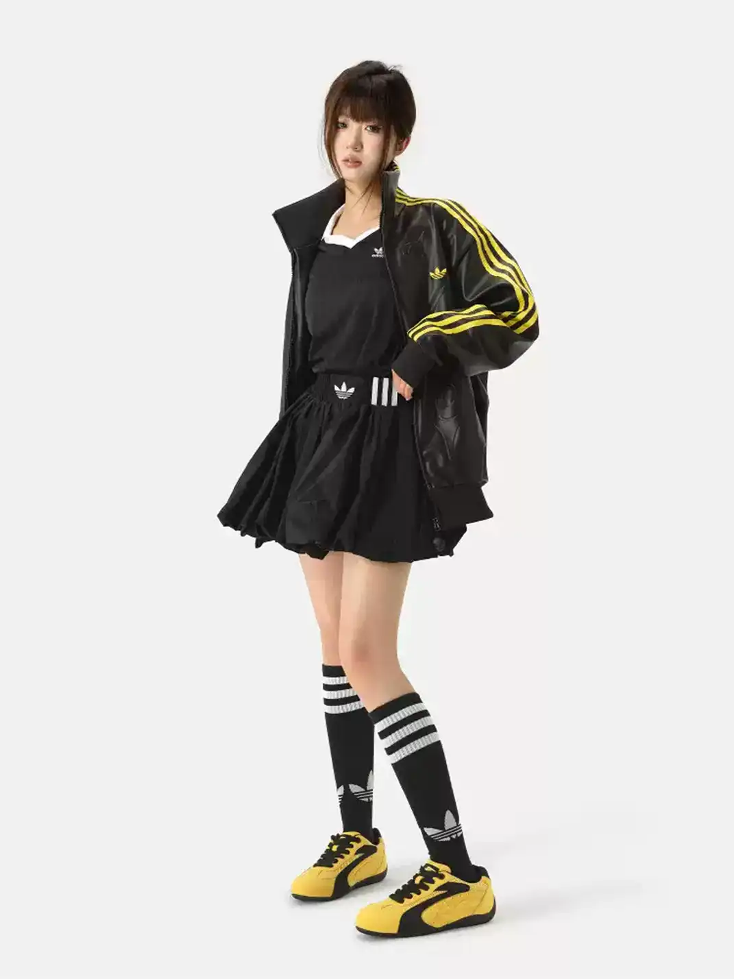 SENGUOGUO | "Apex" Retro Motor Sports Racing Trainer-Yellow