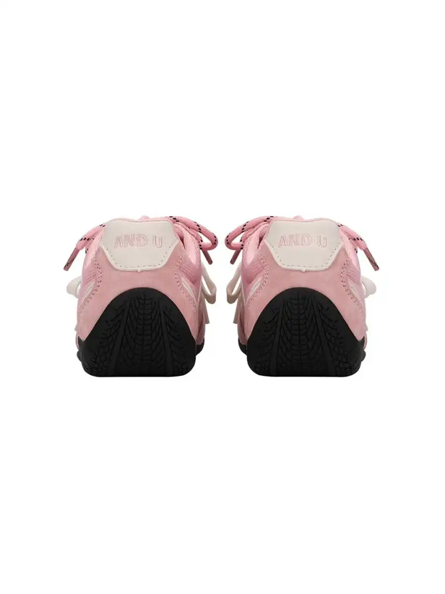 ANDU | "Chicane" Classic Racing Motor Sports Trainer-Pink - 4