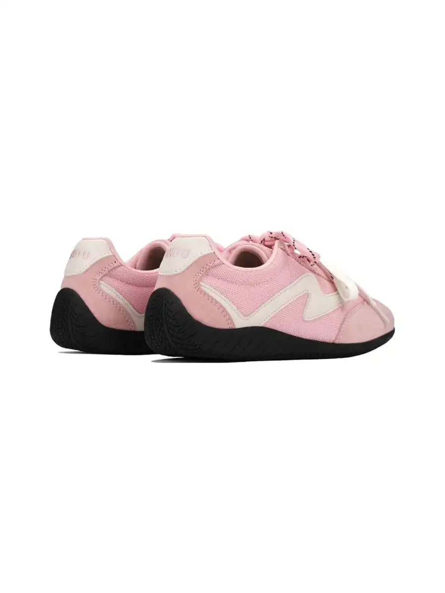 ANDU | "Chicane" Classic Racing Motor Sports Trainer-Pink - 3