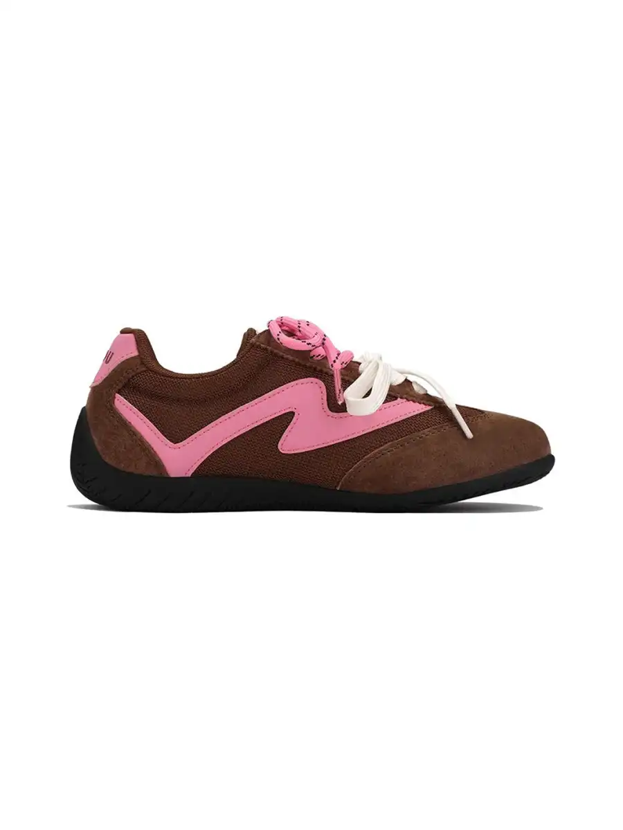 ANDU | "Chicane" Classic Racing Motor Sports Trainer-Brown - 2