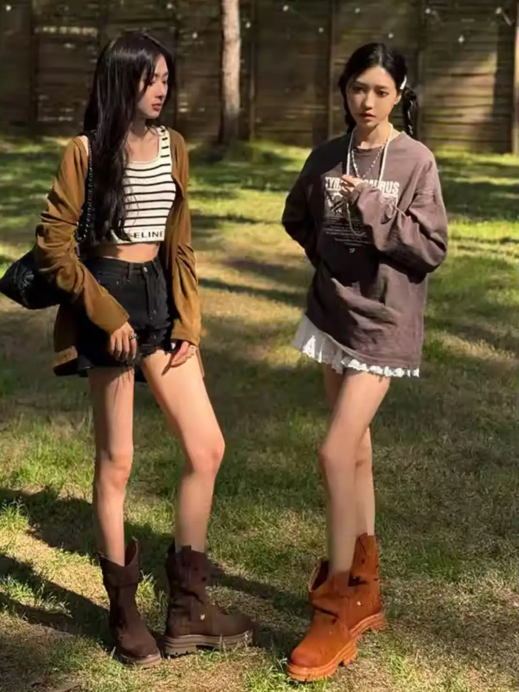 GSL | Suede Star Cut-Out Boots