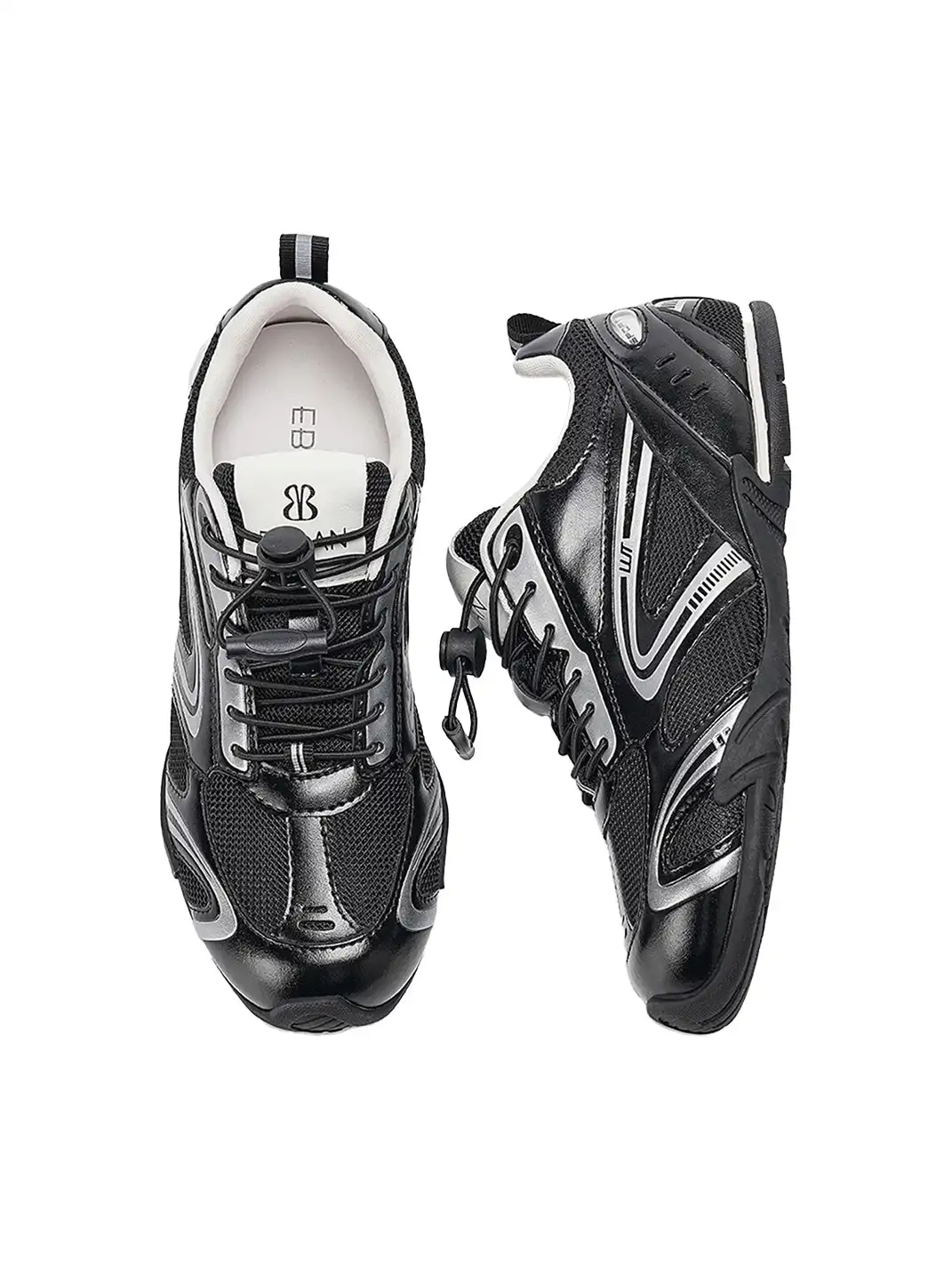 EBLAN | ”Aerodynamics” Quick Lace Racing Trainer-Black