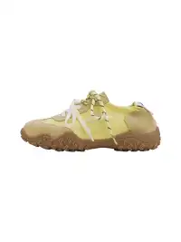 UNCLEWEN | Slip-On Double Laced Trainer With Removable Heightening Insole-Yellow