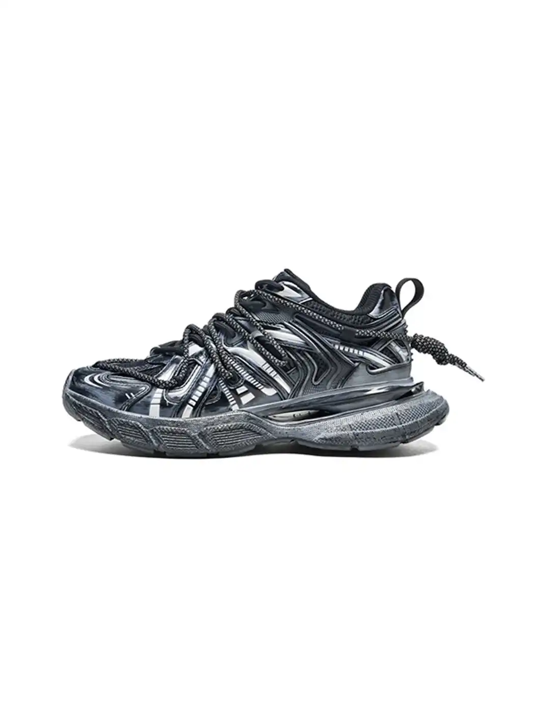 MASON GARMENTS | “Dazzle" Double Laced Chunky Fashion Sneaker-Aged