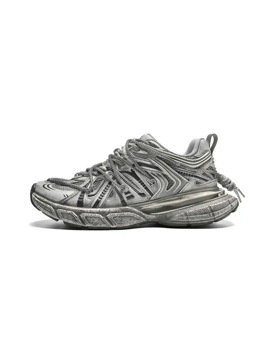 MASON GARMENTS | “Dazzle" Double Laced Chunky Fashion Sneaker-Aged - 2