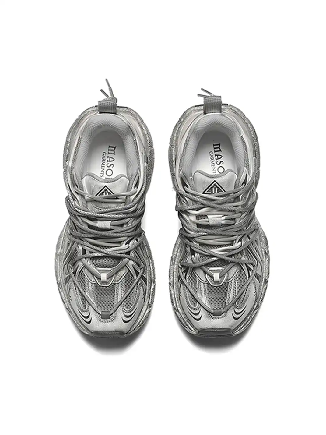 MASON GARMENTS | “Dazzle" Double Laced Chunky Fashion Sneaker-Aged