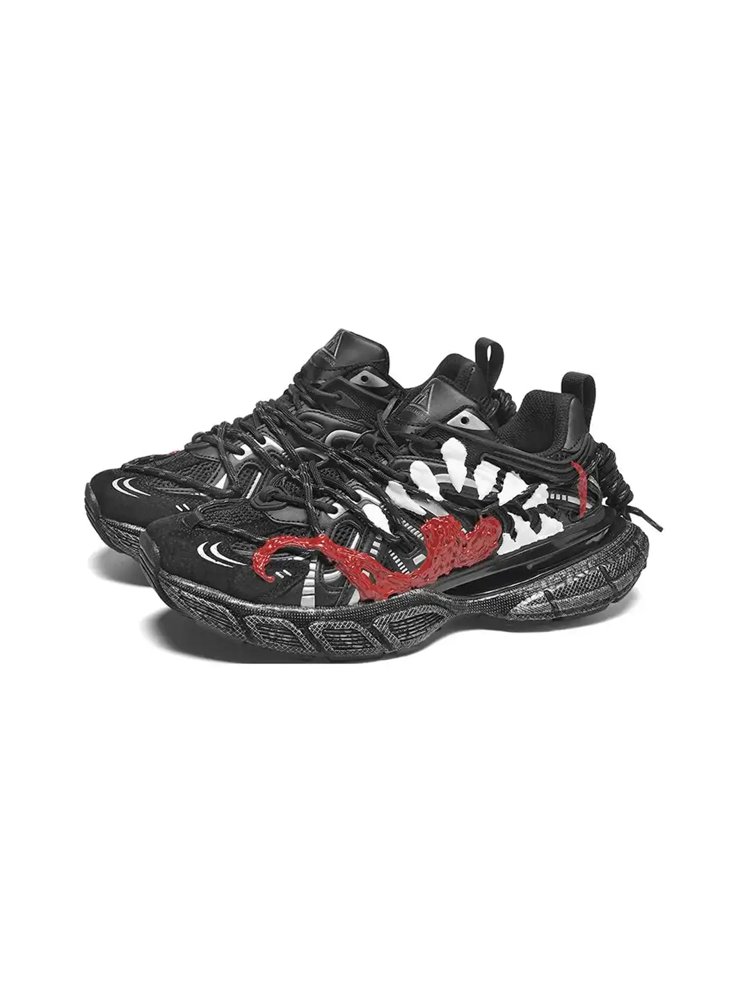MASON GARMENTS | “Dazzle" Double Laced Chunky Fashion Sneaker-Venom