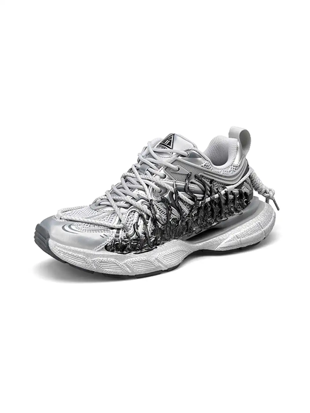 MASON GARMENTS | “Dazzle" Double Laced Chunky Fashion Sneaker-Dragon Skeleton