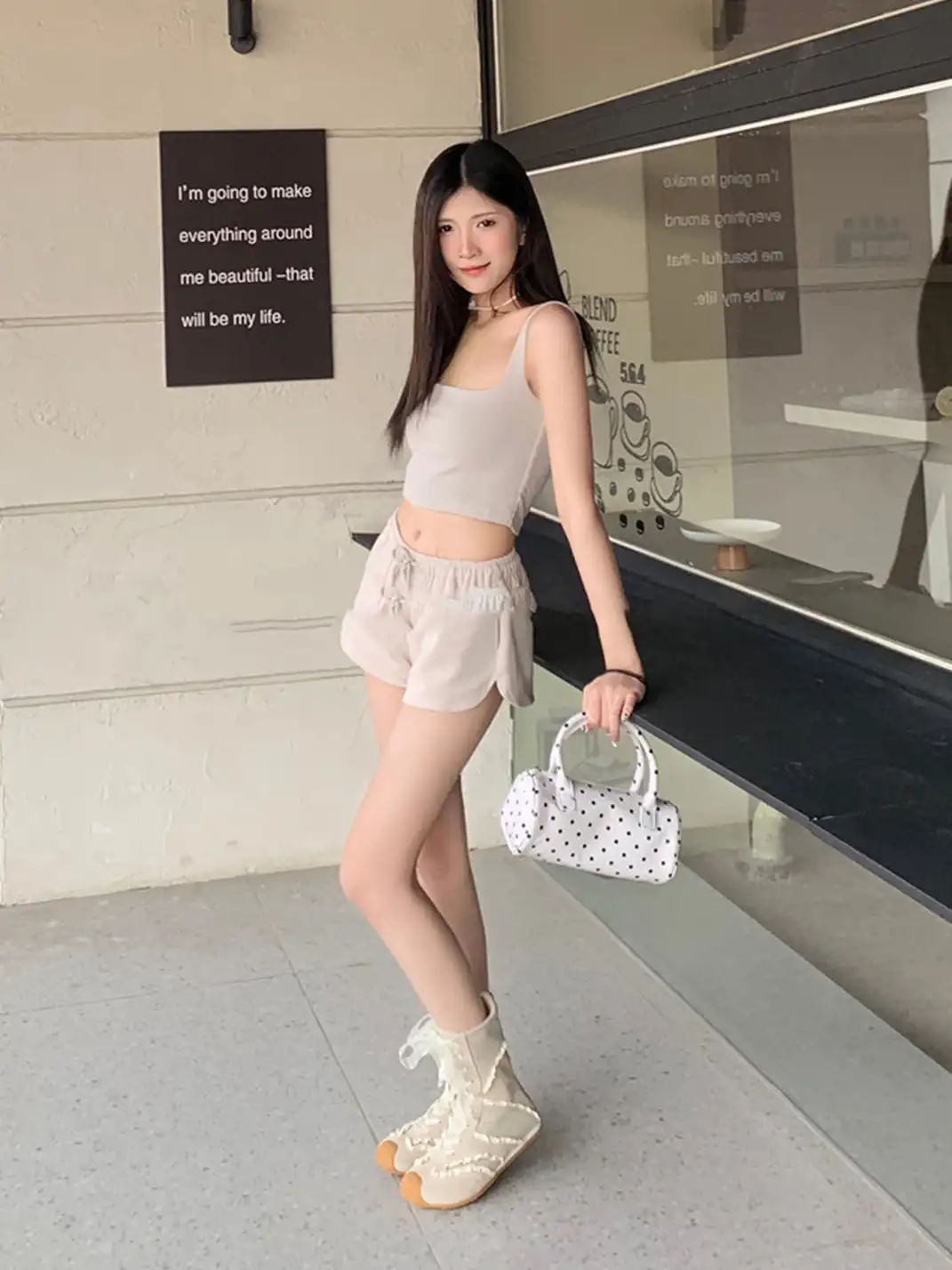 YUYAN丨Ribbon Laced Hybrid Trainer Boots