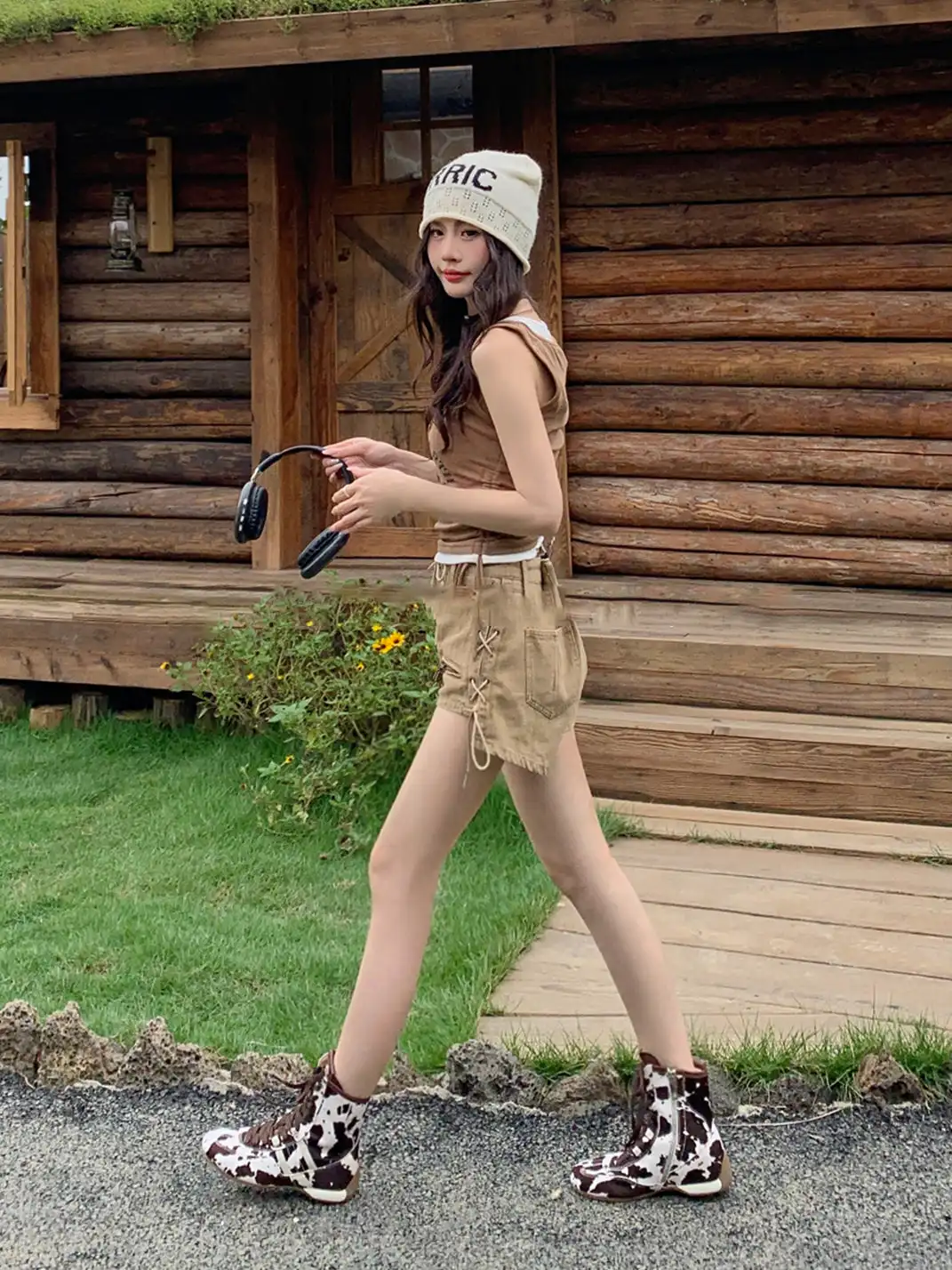 YUYAN丨Hybrid Cowgirl Boxing Trainer Boots
