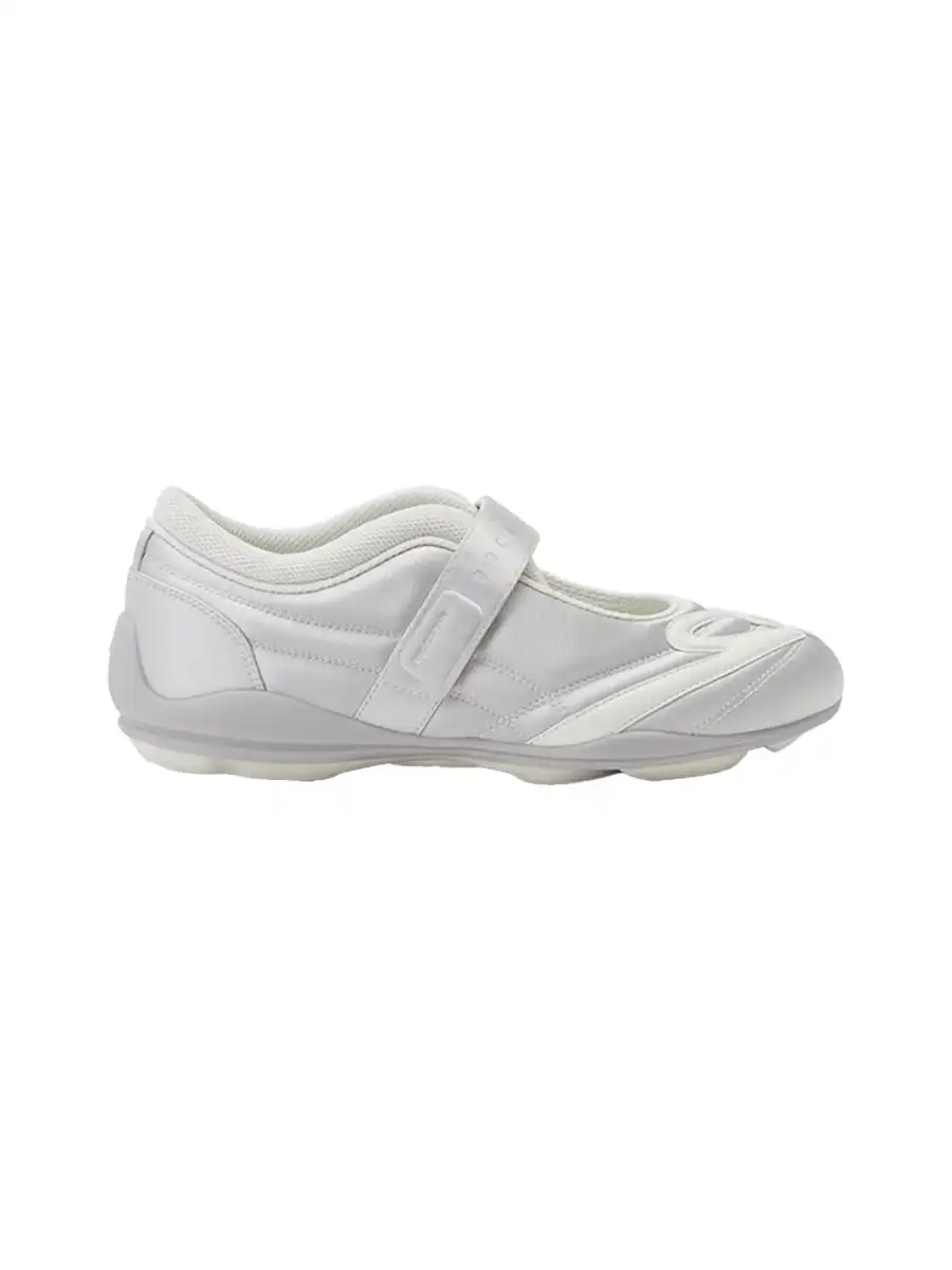 GOODBAI | Hybrid Soccer Ballet Velcro Satin Trainer-White - 4