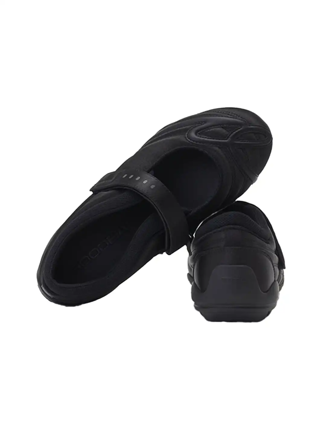 GOODBAI | Hybrid Soccer Ballet Velcro Satin Trainer-Black