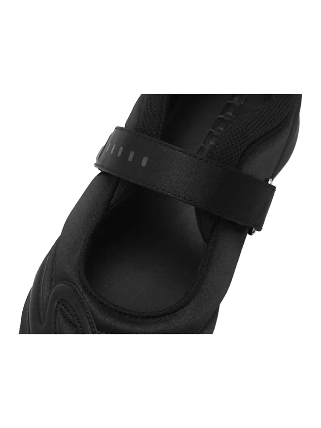 GOODBAI | Hybrid Soccer Ballet Velcro Satin Trainer-Black