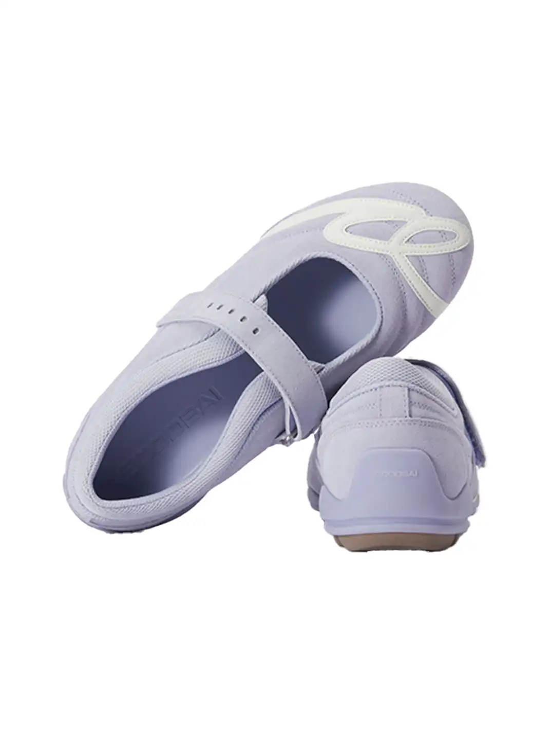 GOODBAI | Hybrid Soccer Ballet Velcro Suede Trainer-Lavender