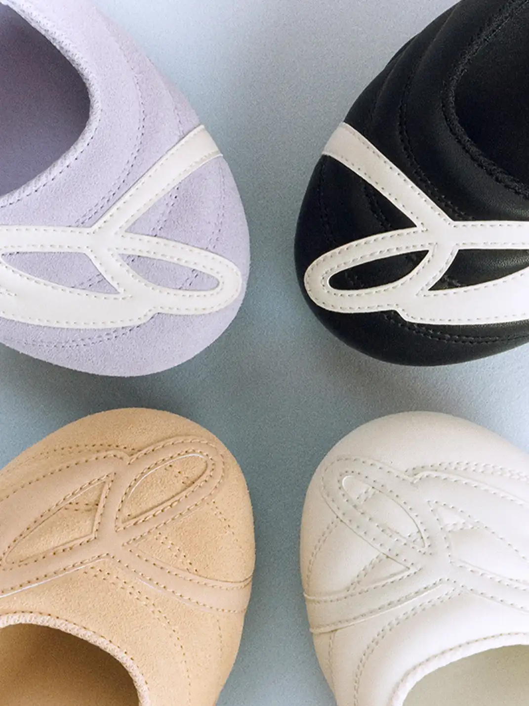 GOODBAI | Hybrid Soccer Ballet Velcro Suede Trainer-Lavender