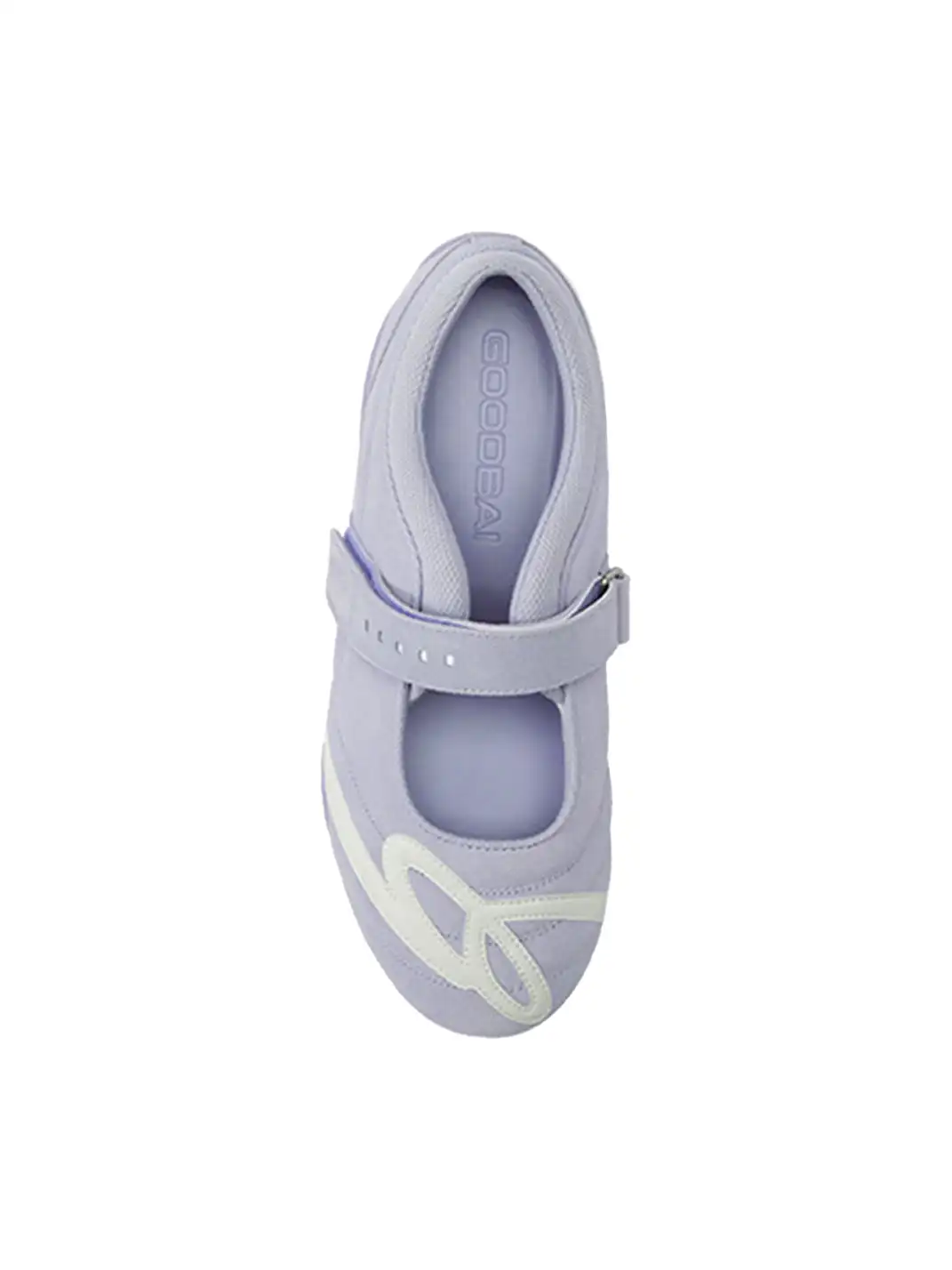 GOODBAI | Hybrid Soccer Ballet Velcro Suede Trainer-Lavender