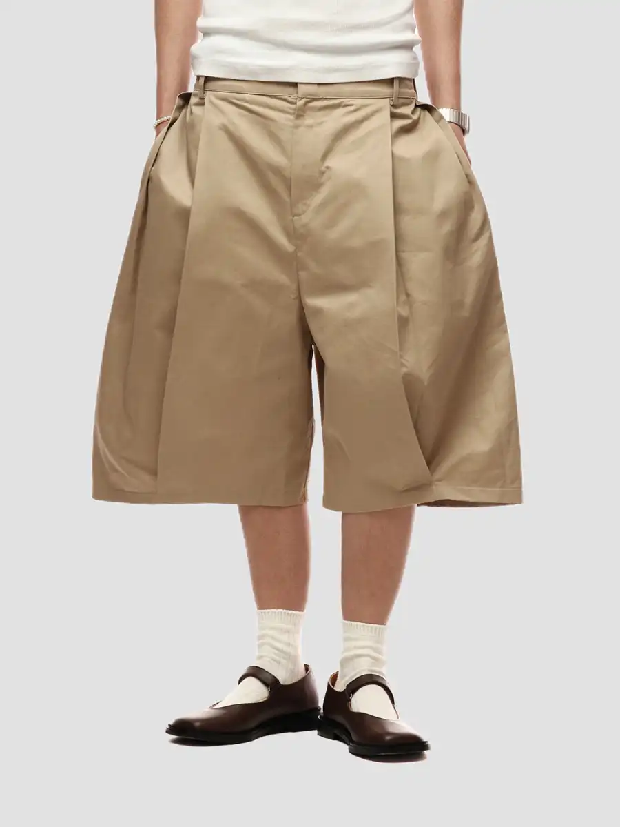 6CRAYON | Dune Drapers Loose Fit Shorts - Khaki - 4
