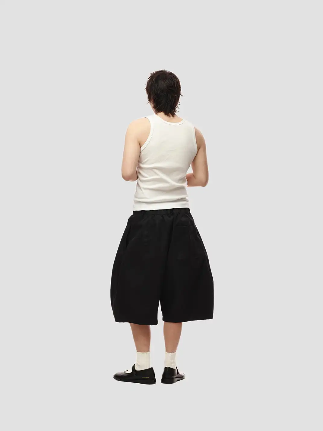6CRAYON | Dune Drapers Loose Fit Shorts - Black