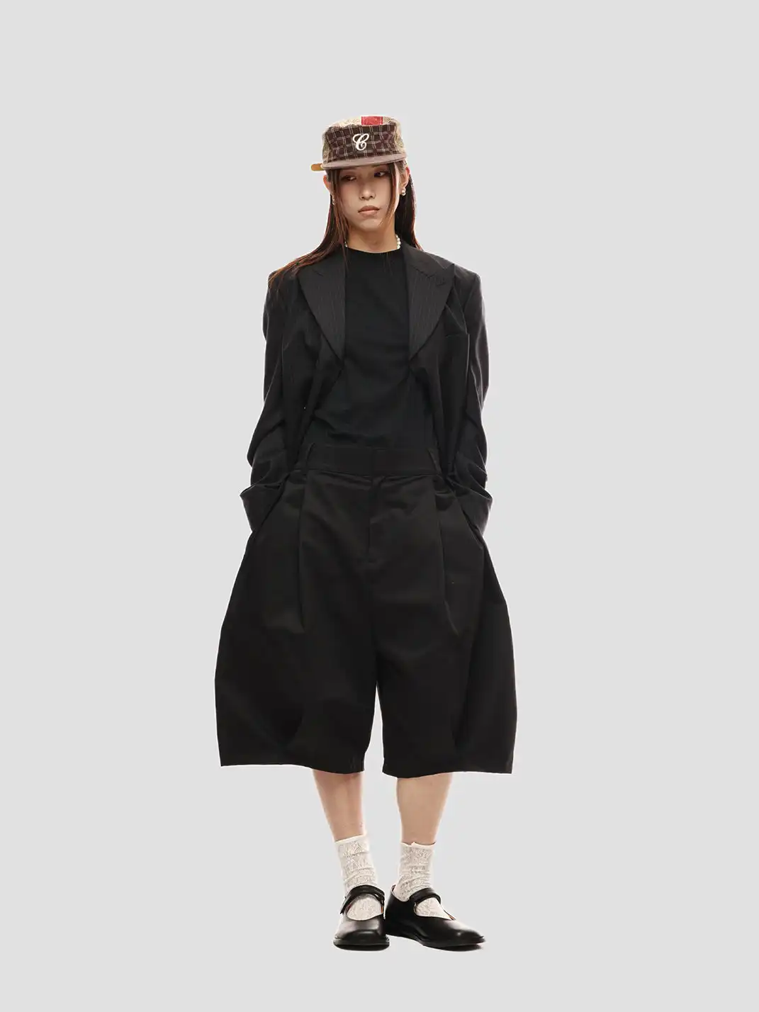 6CRAYON | Dune Drapers Loose Fit Shorts - Black
