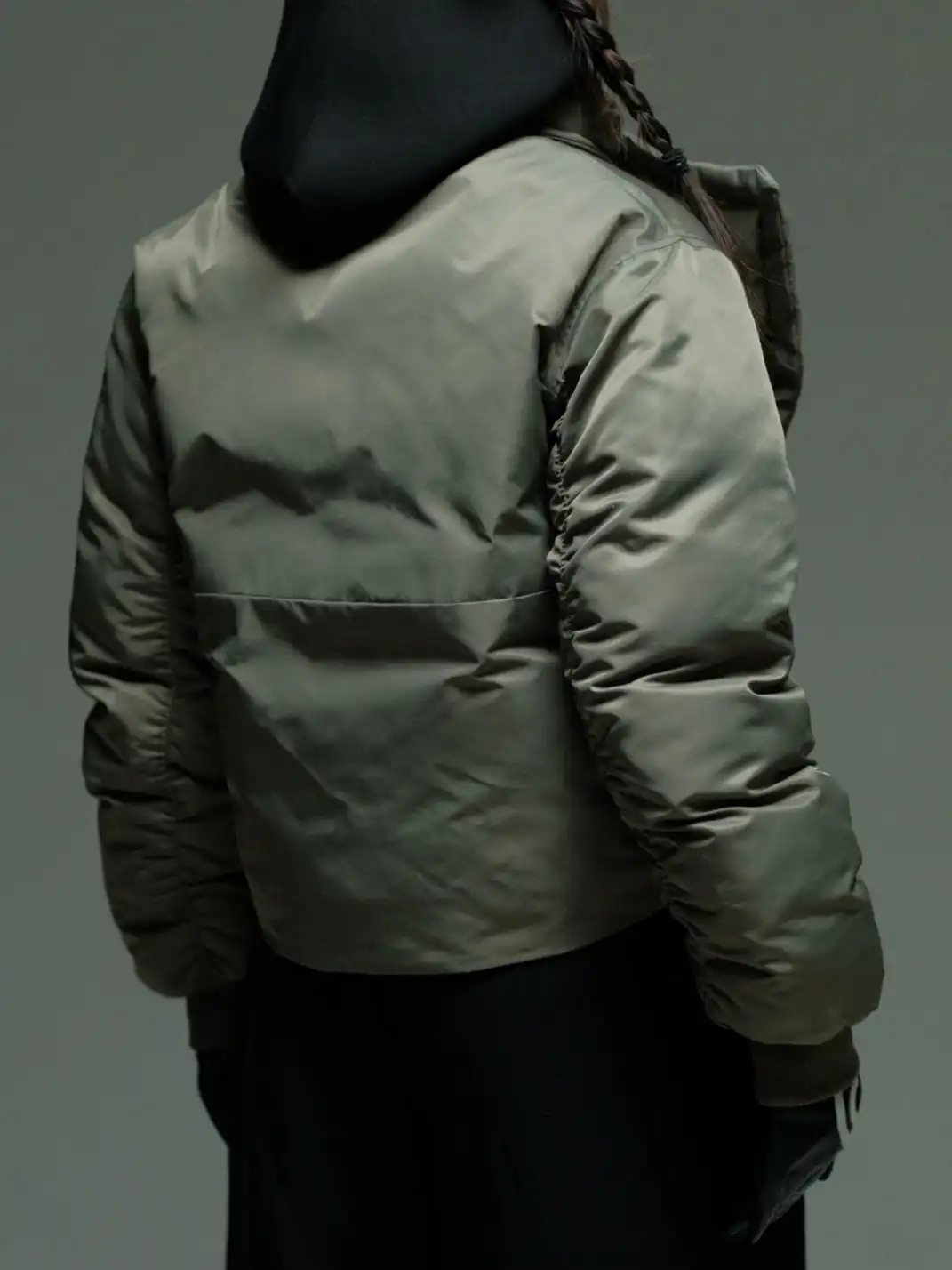 6CRAYON | Thermal Torque Bomber Jacket With Removable Scarf