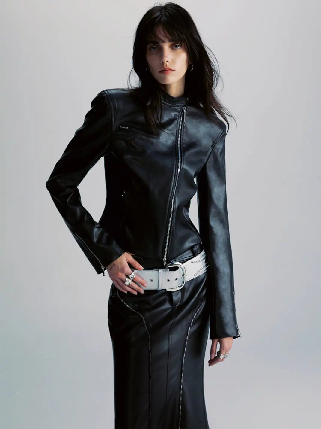 COMMONCE.NET | "Lucid Rider Silhouette No. 1" Asymmetrical Zipper Jacket