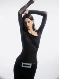 COMMONCE.NET | "Nexus Veil Silhouette No. 5" Asymmetrical Wrinkled Top