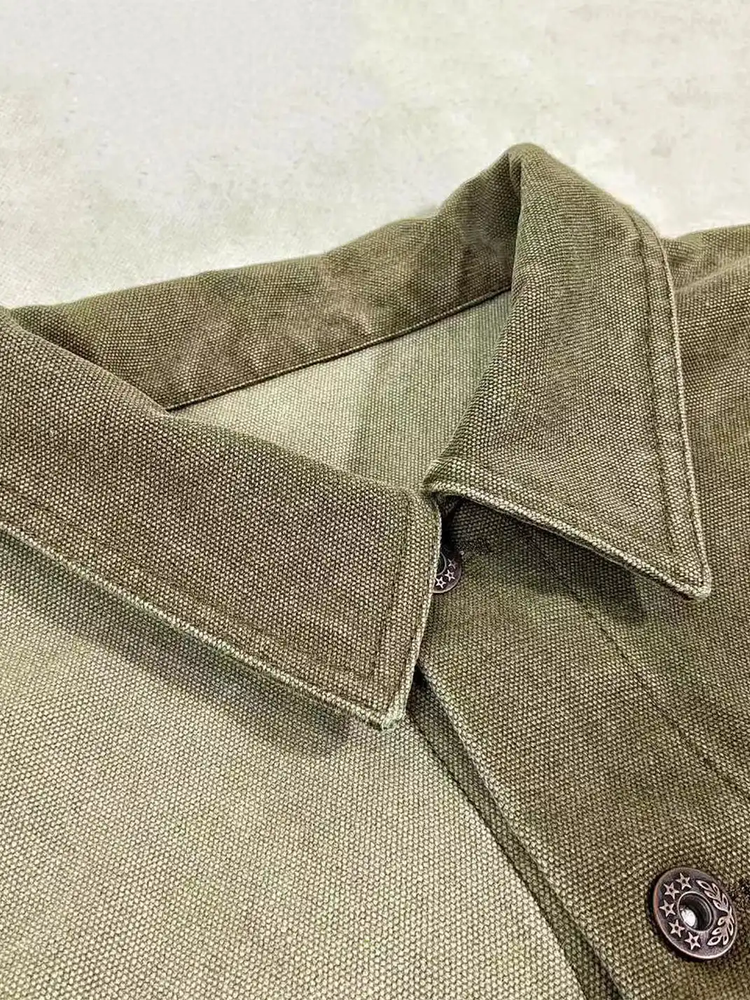 WoosterArchive | Oversized Two-Tone Patchwork Aged Demin Jacket