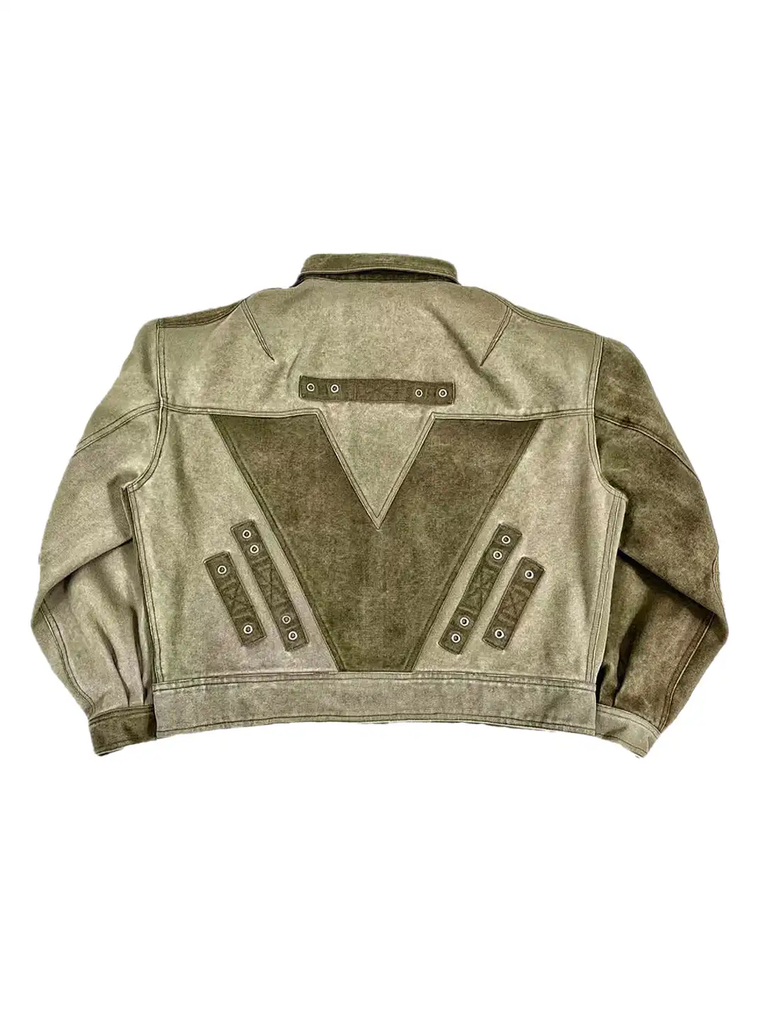WoosterArchive | Oversized Two-Tone Patchwork Aged Demin Jacket