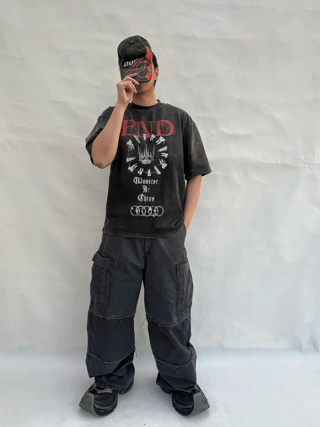 WoosterArchive | “Lost Crown" Washed Heavyweight Cotton T-Shirt